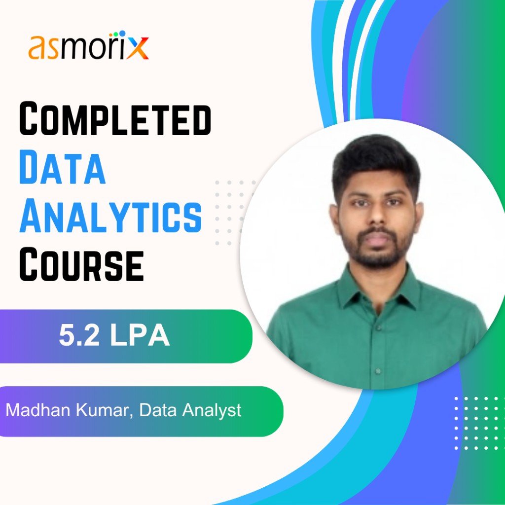 Madhan Kumar — Data Analyst, 5.2 LPA after Data Analytics course